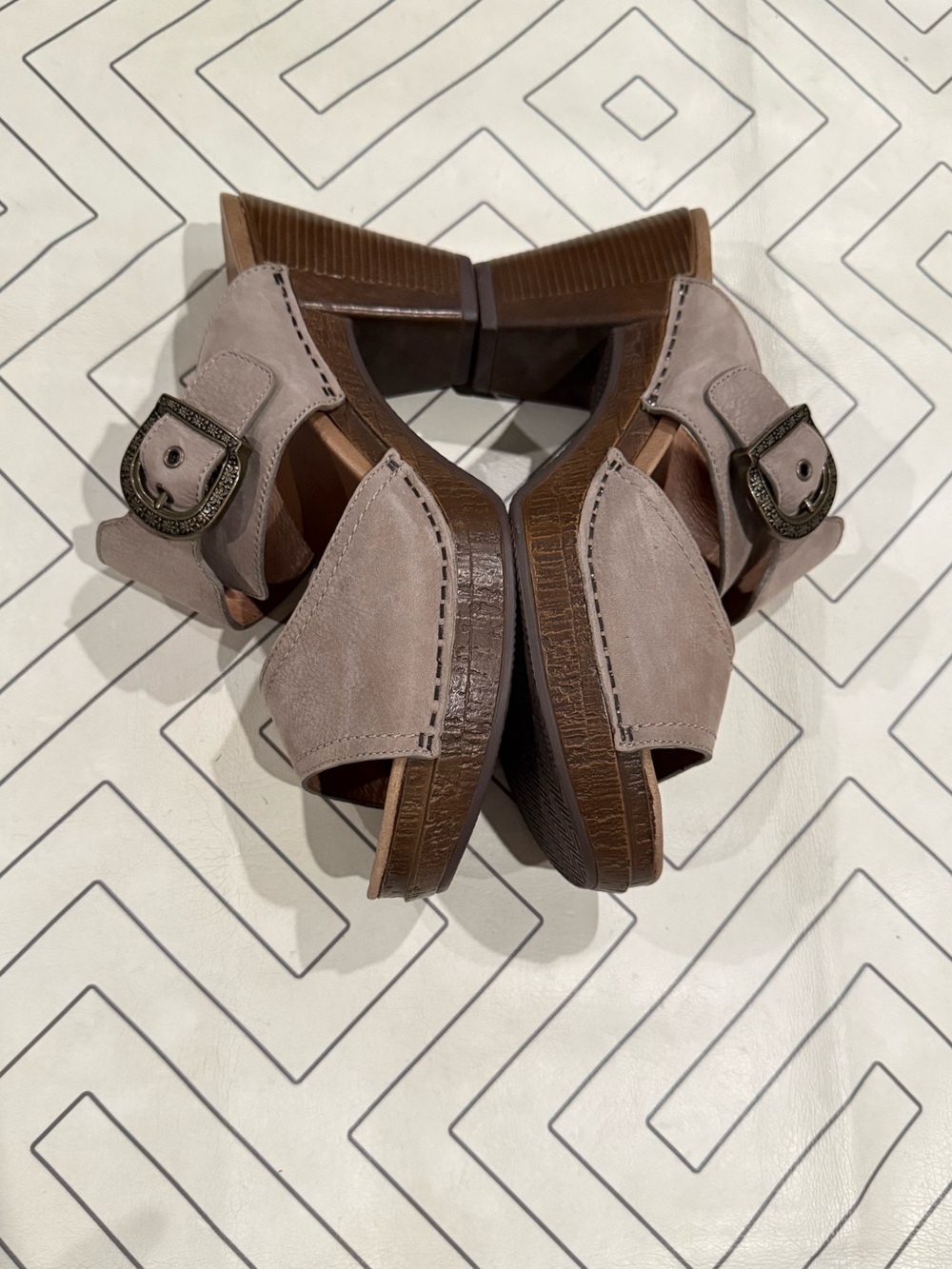 Dansko Brown Platform Sandals - Picture 9 of 14